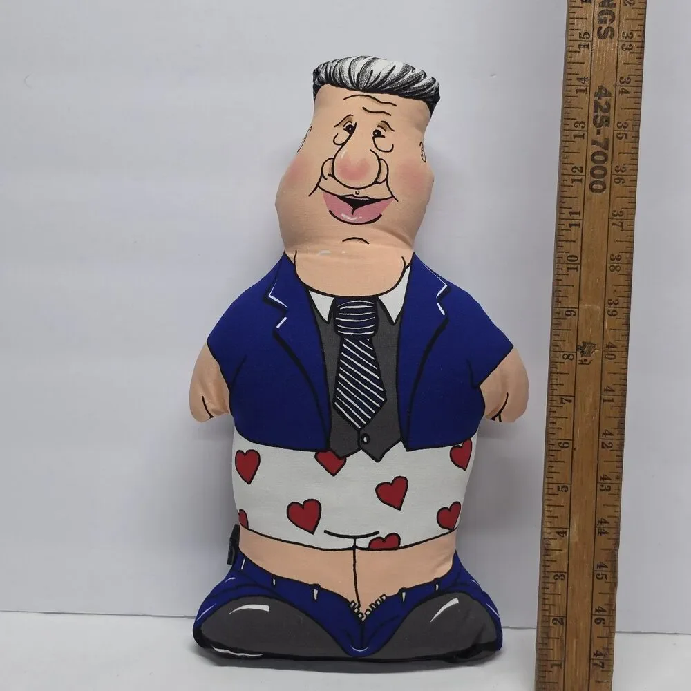 Vintage Fondle Me Bubba Bill Clinton Talking Doll 1998 Voice Box Not Working